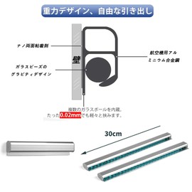 Receipt Holder Clipper Receipt Holder, 11.8 inches (30 cm) Memo Holder, Wall Hanging Memo Stand, Receipt, Stabbing, No Drilling, Strong Adhesion, For Accounting Work, Restaurants, Kitchens