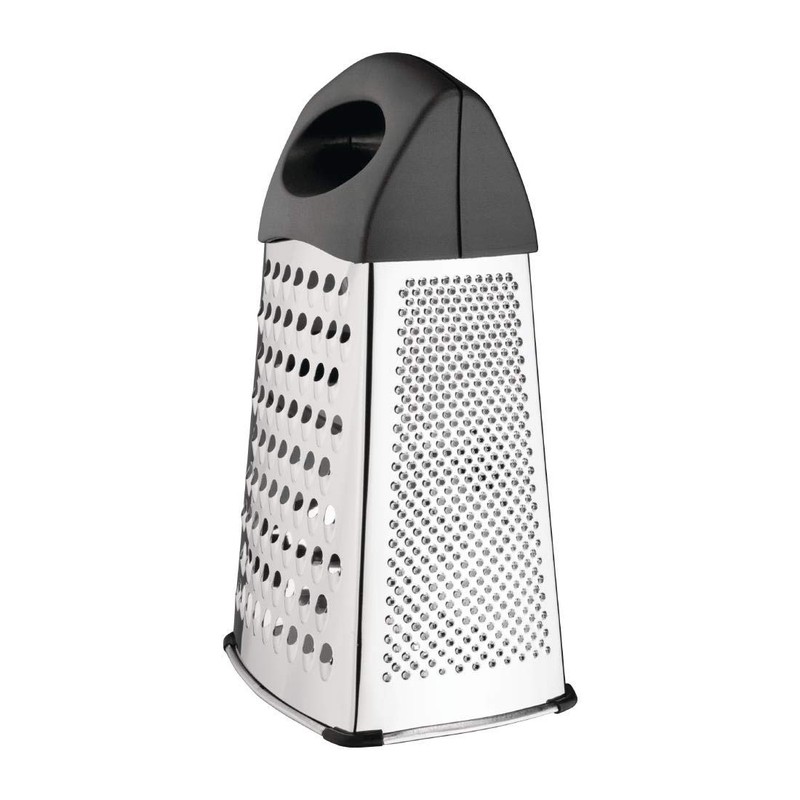 Vogue Heavy Duty Box Grater 230mm Stainless Steel Kitchen Slicer
