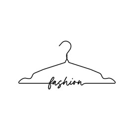 Aurabeam Vinyl Wall Art Decal - Fashion - 9" x 18" - Trendy Fun Lovely Hanger Design Quote Sticker for Bathroom Washing Room Space Laundry Dry Cleaners Boutique Beauty Saloon Storefront Decor