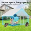 CHIKENCOOP Chicken Coop Large Metal Chicken Run for 6/10 Chickens