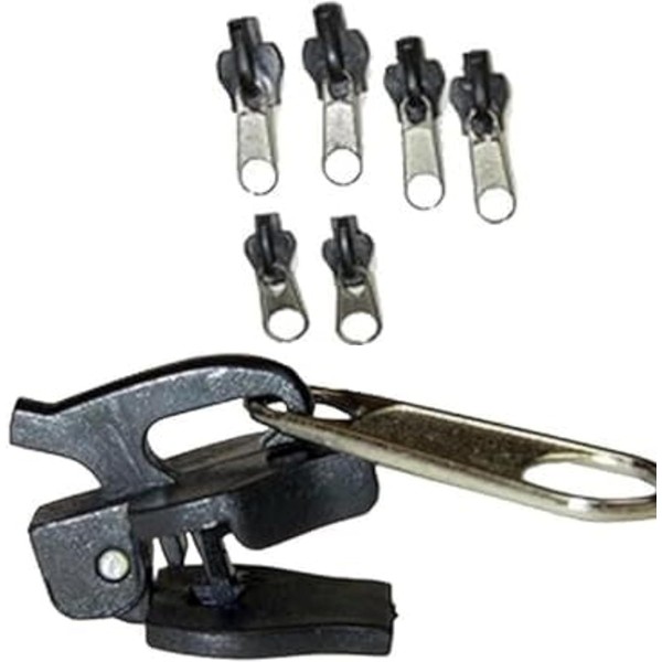 Zip Repair Kit 6 Pieces - Stainless Steel Zipper Slider