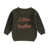 Newborn Baby Boy Fall Winter Big Little Brother Matching Sweater