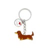 Emilystyle Dog Key Chain with Bell Bone Charm Bone Key