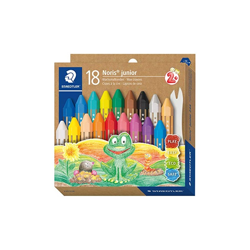 STAEDTLER Noris Junior 224 Wax Crayon, Perfect for Small Children's