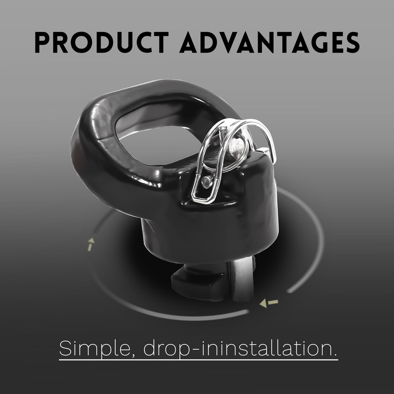 Gooseneck Ball Kit 60638, Puck System Gooseneck Hitch for 2013-2024