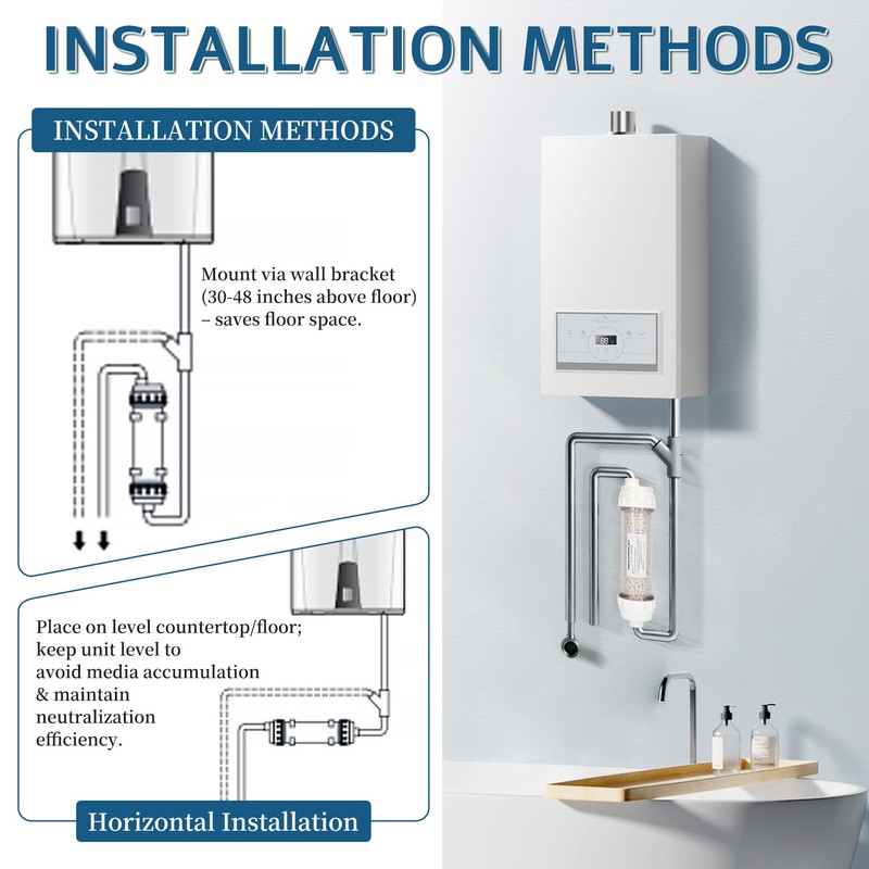 Condensate Neutralizer Kit, Compatible with Rinnai Tankless Water Heater, Replacement