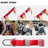 Elastic Jacket Gripper Travel Strap with D-Ring Hooks and Buckle,