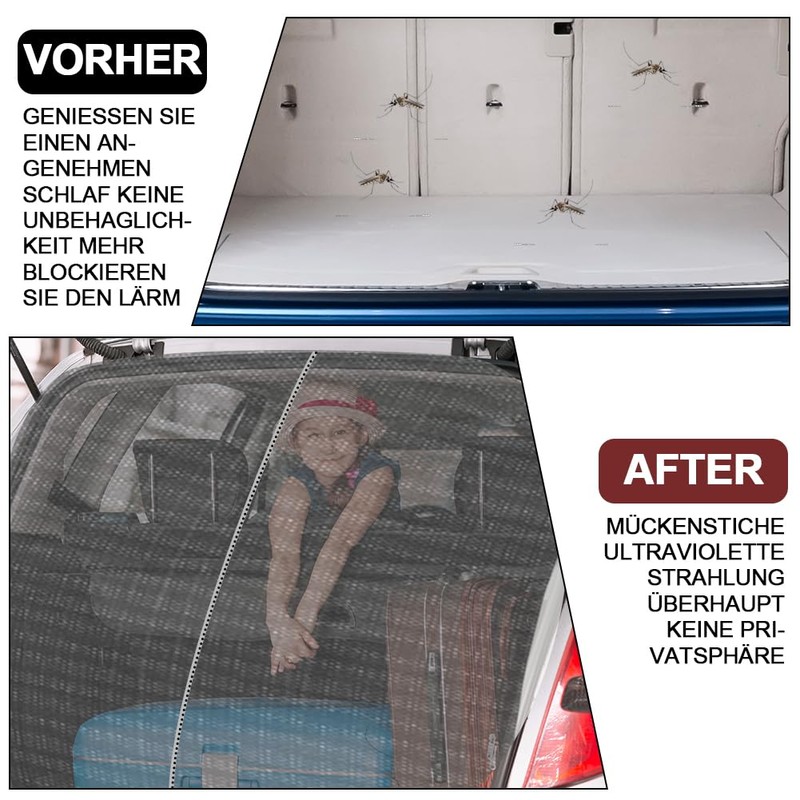 Tyafzzn Tailgate Mosquito Net, Wing Door Boot Cover, Sun Protection,