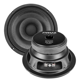 PRV AUDIO 6FR200 6 Inch Full Range Speaker, 8 Ohms, 200 Watts Continuous Program Power, 100 Watts RMS Power, 92.5 dB, Full-Range Driver, Loudspeaker for Pro Audio Systems (Single)