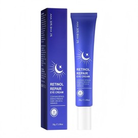 Retinol Eye Cream for Under Eye Care – Hydrating AHA 30% Formula Helps Reduce Dark Circles & Puffiness, Smooths Fine Lines, Lightweight Daily Moisturizer for All Skin Types