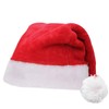 SHATCHI Deluxe Christmas Santa Hat - Hlux, Red/White