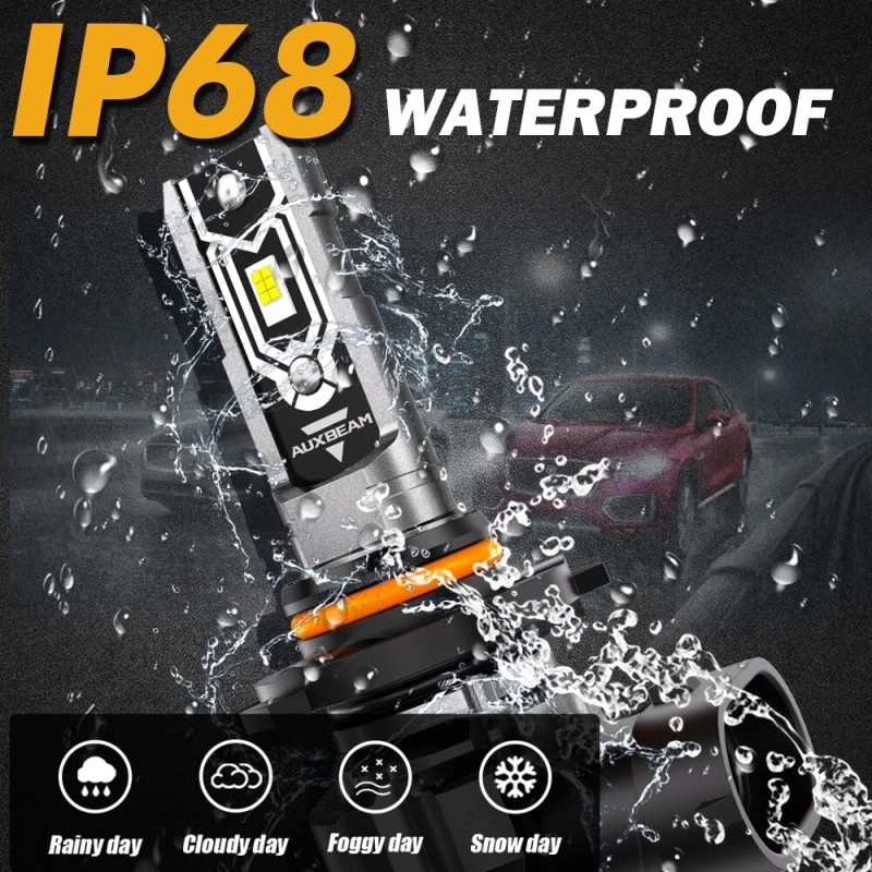 AUXBEAM Combo Pack LED Headlight Fog Light Bulb for Ram
