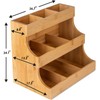 Theodore Vertical Bamboo Tea Organizer – Holds 180 Tea Bags