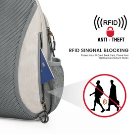 G4Free Sling Bag RFID Blocking Crossbody Backpack Travel Chest Bag Hiking Daypack for Women Men Outdoor Sports