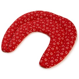 Neck Pillow with Chambers Hearts Red - Neck Pillow - Grain Pillow - Heat Cushion