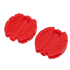 2 Pcs Kids Bike Pedal, Plastic Durable Kids Tricycle Foot Pedal Replacement for Children's Trikes Bikes (Red) Kids Tricycle Pedals