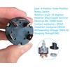 MTDELE Rotary Switch 4 Position 3 Speed Fan Switch 5
