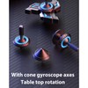 Fingertip Gyroscope Luminous Reduce Anxiety Metal Rotating Decompression Toy with