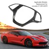 KIMISS Steering Wheel Cover Frame for Corvette C7 2014-2019 Carbon