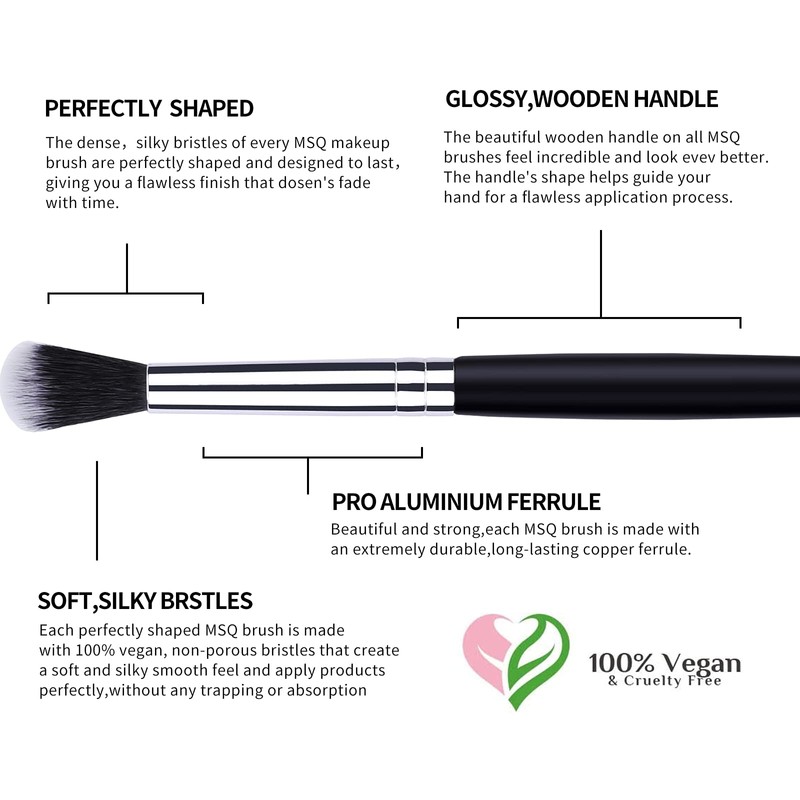MSQ Eye Makeup Brush Set 8pcs Eyeshadow Makeup Brushes Eye
