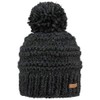 Barts Jasmin Bobble Hat Beanie Winter Hat, Dark heather