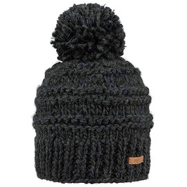 Barts Jasmin Bobble Hat Beanie Winter Hat, Dark heather