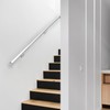 17 FT Modern Aluminum Handrail Set, handrails for Indoor Stairs,Deck,Slope,