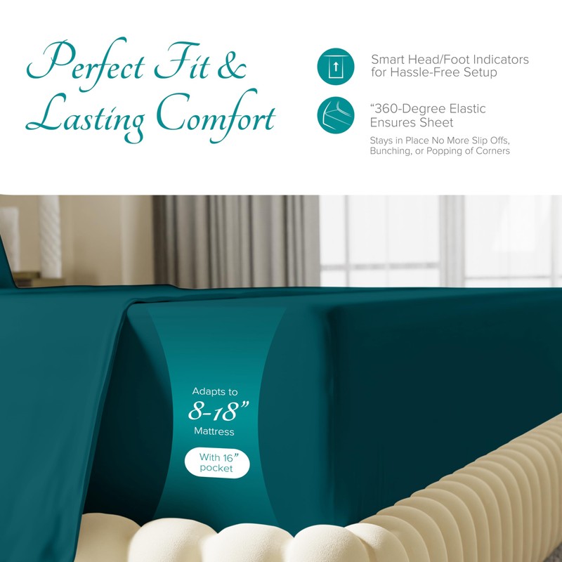 Carressa Linen 100% Egyptian Cotton Sheet Split King Size -