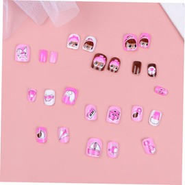 FOMIYES 1set Boys and Girls False Nail Decals Cartoon Nail Art Stickers for Creative Manicure Designs for Parties and Special Events