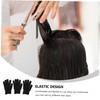 WOONEKY 3pcs Black Insulated Gloves for Hair Curler Heat-resistant Thermal
