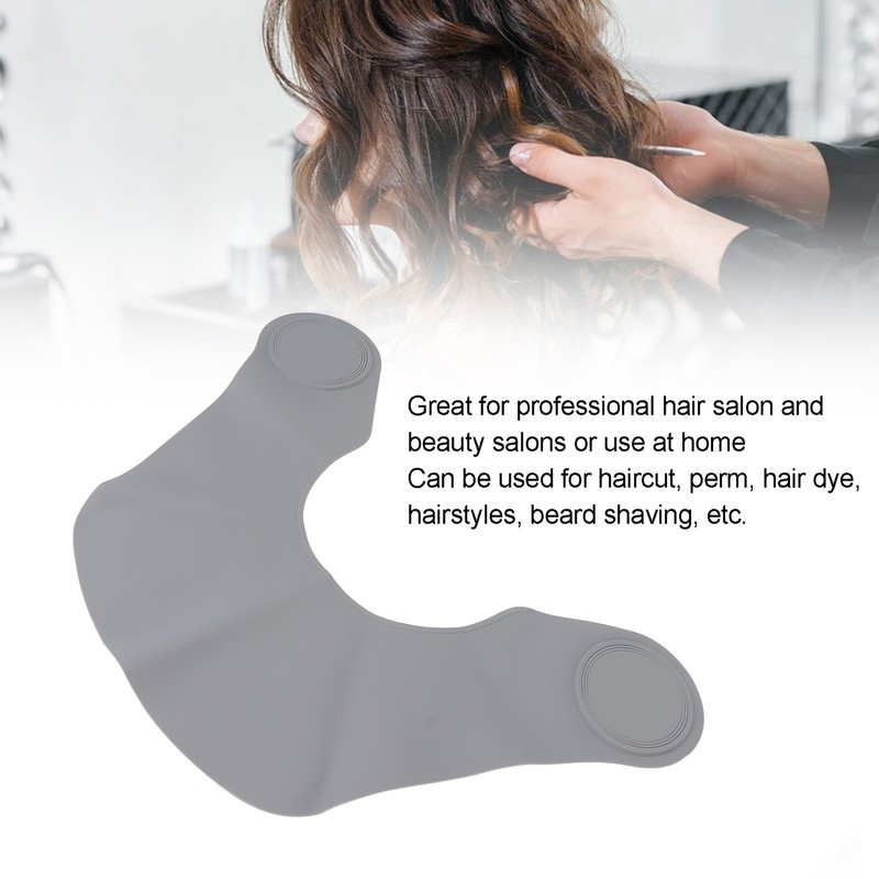 Haircut Neck Collar Soft Silicone Waterproof Hair Coloring Dyeing Neck