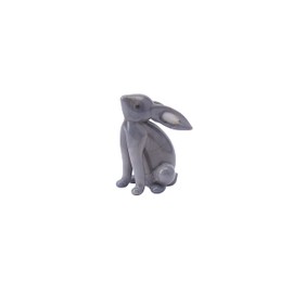 CGB Giftware | Ceramic Stargazing Hare | Lucky Charm Ornament | Grey | Gift Boxed | Send with Love | Grey Hare | Artisan Glass | GB06043