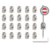 SCHILDER Systeme Pack of 20 Stainless Steel Rope Clamps |