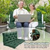 Outdoor Porch Swing Cushion with Backrest - Waterproof Bench Cushion