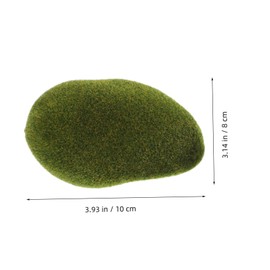 BESPORTBLE 6pcs Decorative Faux Stones for DIY Sand Table Models Artificial Mossy Rocks for Fairy Gardens Potted Plants Fish Tanks and Creative Projects Calming Hobby Decor