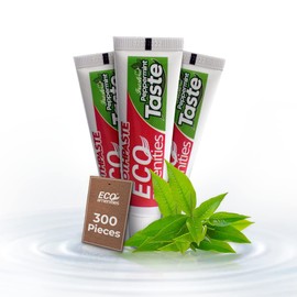 ECO Amenities Travel Size Bulk Toothpaste - Extra Small 0.2oz (Value Pack - 300 Tubes) Peppermint Toothpaste Travel-Sized Guests Toothpaste Fresh Scent Hotel Toiletries
