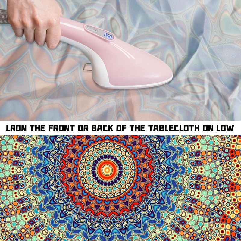 Round Fitted Tablecloth with Elastic Round Outdoor Tablecloths Round Elastic