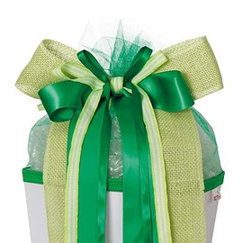 ROTH School Cone Bow Fresh Green - Ready Tied Approx. 50 x 23 cm - First Day of School Bow