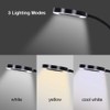 NEWACALOX LED 3X Magnifier, Flexible Gooseneck Magnifier Lamp Strong Magnet