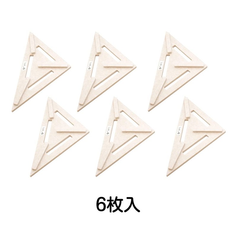 AIRBOW - ROOM SILENCER TRIANGLE Moyatori-kun Smile, Pack of 6