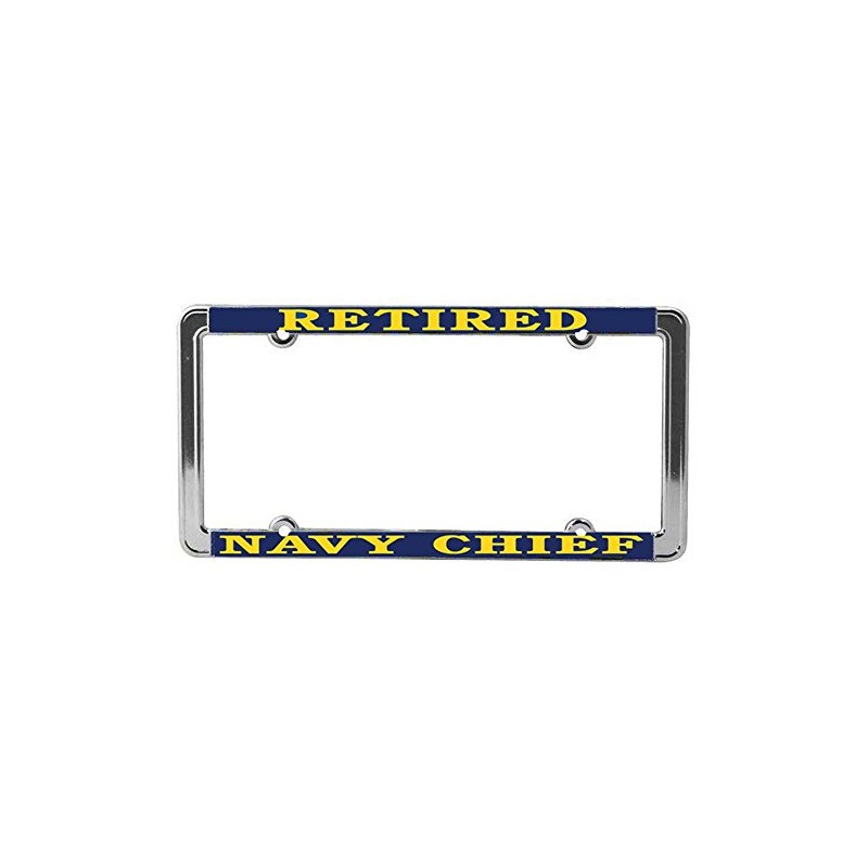 Honor Country US Navy Chief Retired License Plate Frame