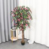 VANLIG Planta Artificial Azalea de 1.6mts Incluye Maceta para Interiores
