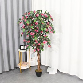 VANLIG  Planta Artificial Azalea de 1.6mts  Incluye Maceta  para Interiores                                                                           