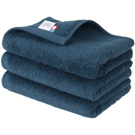 Bloom Imabari Towel Leon Face Towel Set of 3 San Joaquin Cotton (Sea Blue)