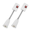 2PCS E27 E26 Hose Lamp Holder with Switch Universal 360