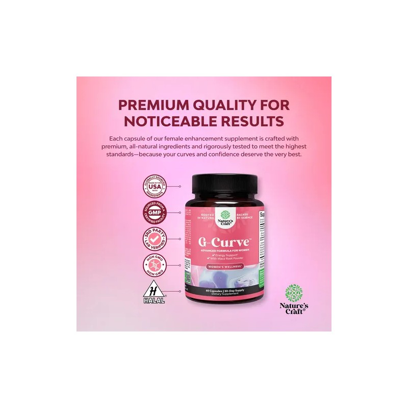 Maca Root Powder Natures Craft 60 Comprimidos Suplemento Herbales