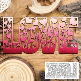 Valentine's Day Love Heart Metal Die Cuts,Spring Sunflower Frame Leaf Cutting Dies Cut Stencils for DIY Scrapbooking Album Decorative Embossing Paper Dies for Card Making
