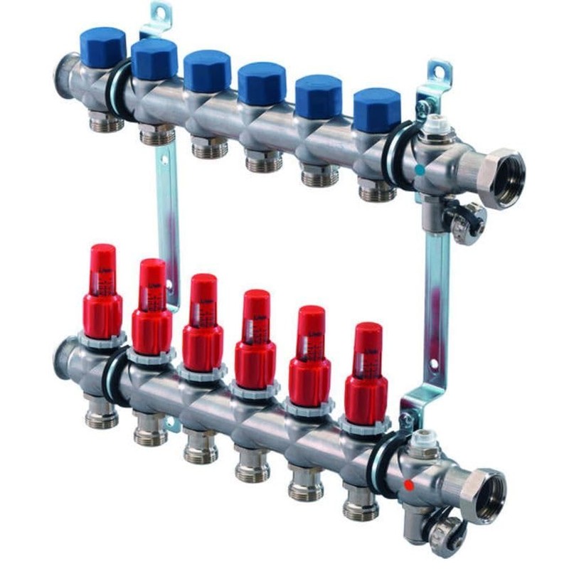 Uponor Vario S Topmeter, Flow Meter, Stainless Steel Distributor, 1013016