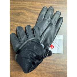 Grand Rapids Hide Company WOMEN'S Casual Deerskin Leather Gloves, Black, Lined, S