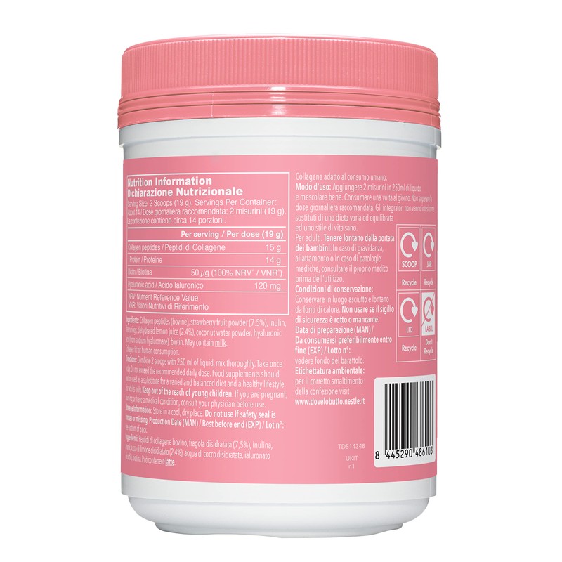 Vital Proteins Beauty Collagen Peptides Powder Strawberry Lemon 271g